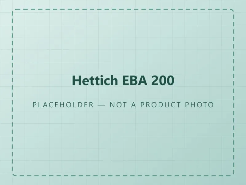 Placeholder graphic standing in for a photograph of the Hettich EBA 200