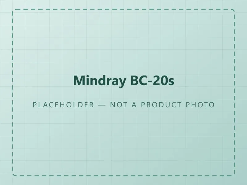 Placeholder graphic standing in for a photograph of the Mindray BC-20s