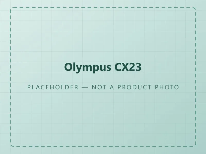Placeholder graphic standing in for a photograph of the Olympus CX23