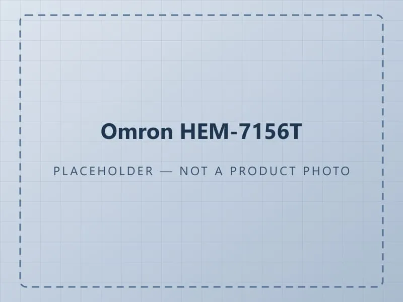 Placeholder graphic standing in for a photograph of the Omron HEM-7156T