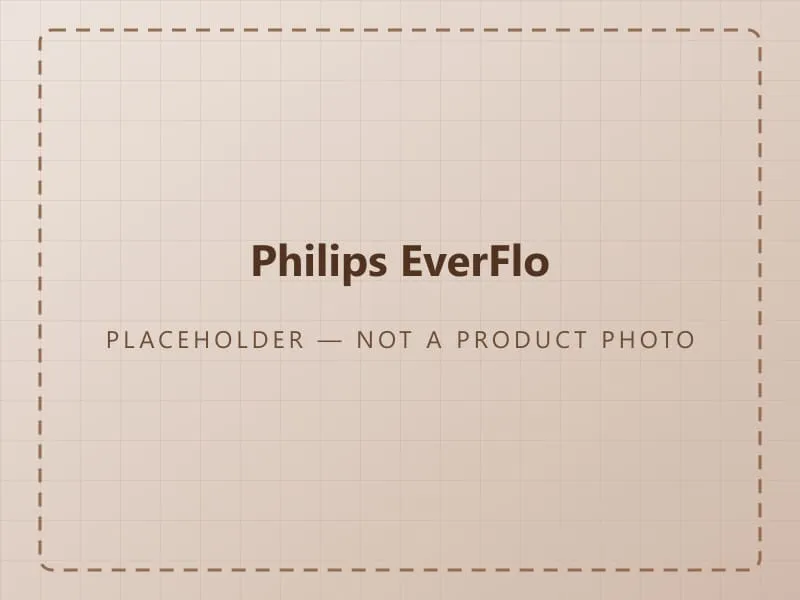 Placeholder graphic standing in for a photograph of the Philips EverFlo